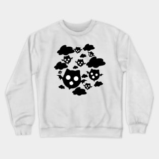 Black Small Bat Crewneck Sweatshirt